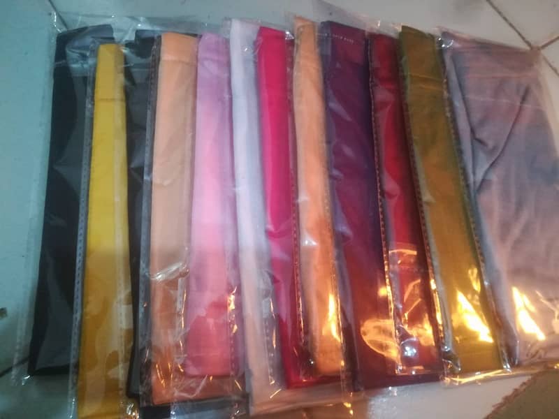 girls women Hijab Half Niqab Plain Scarf Chiffon Georgette Stoller naq 2