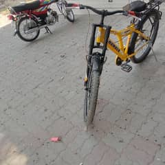Humber yellow bicycle