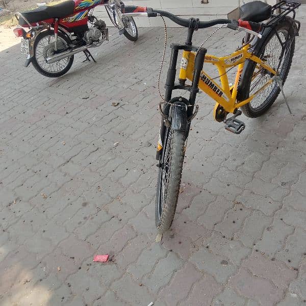 Humber yellow bicycle 0