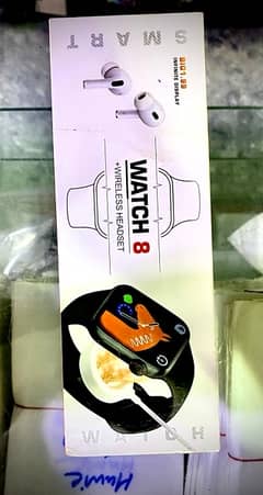 Smart watch 8 + free earpod inside box
