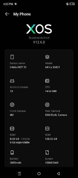 Infinix Hot 30 8+8/128 5