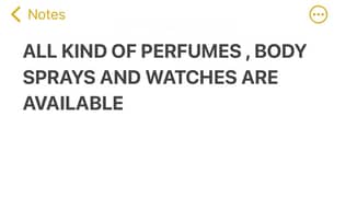 Perfumes , Body Sprays and Watches