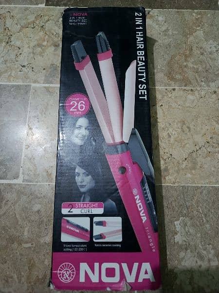 Nova 2 in 1 straightener & curler 3