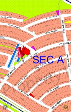 DHA 4 Islamabad I Sector A 1st Avenue Kanal Plot available for sale