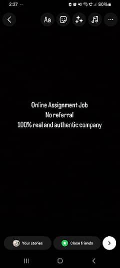 Online Assignment Job Available 0