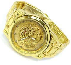 Dragon design watch (golden)