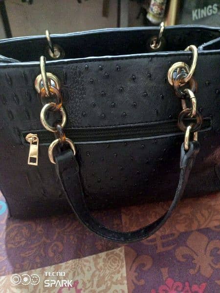 imported leather bag look lije new condition 2