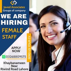 FEMALES STAFF REQUIRED | JOBS | TELESALES