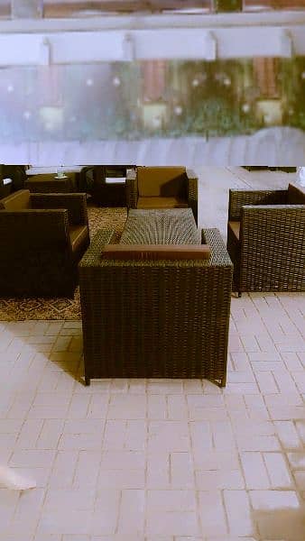 Rattan chairs indoor outdoor, resturant chairs, Sofa set 4 seater Sofe 1