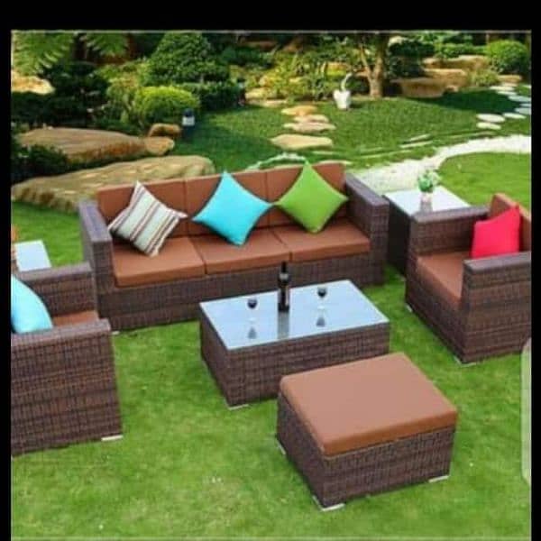 Rattan chairs indoor outdoor, resturant chairs, Sofa set 4 seater Sofe 11