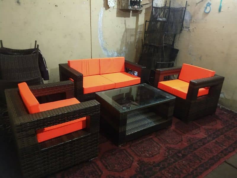 Rattan chairs indoor outdoor, resturant chairs, Sofa set 4 seater Sofe 12