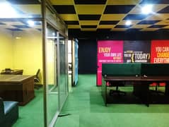 1100 Sqft Fully Furnished Office For IT Company Near Barkat Market Lahore on Reasonable Rent 0
