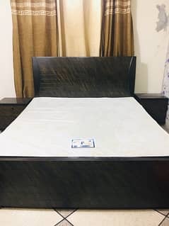 King size Bed with side tables for sale