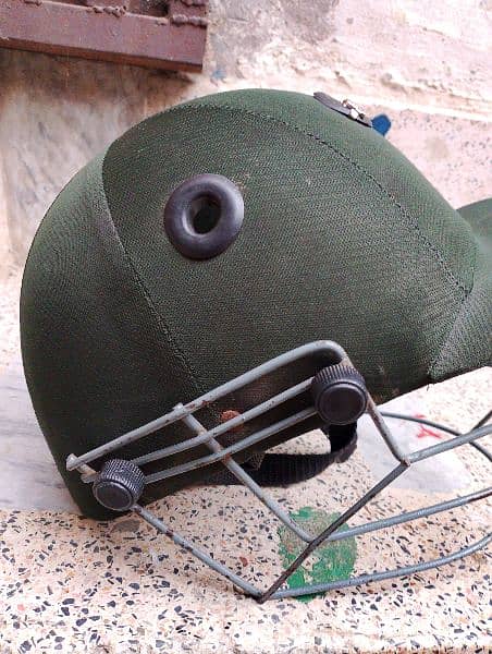beautiful green cricket helmet 2