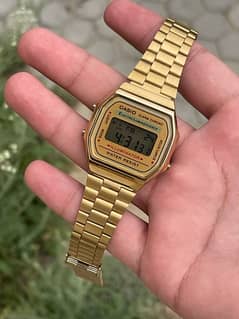 Casio Number watch Gold