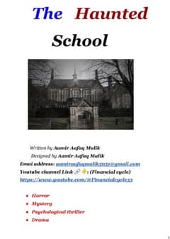 The Haunted School ( Horror story ) Short and Horror story in PDF.
