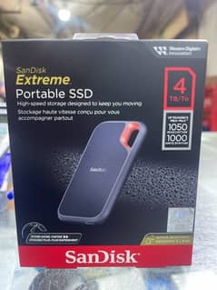 Sandisk Extreme portable SSD 4TB new box pack with 2 year wrnty