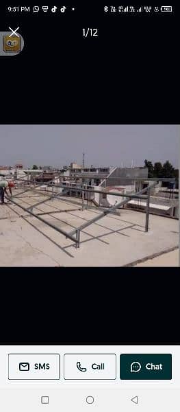 solar frame structure banane ke liye rafta Karen 1