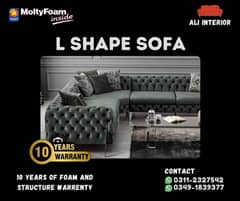 L Shape sofa set for sale - Master Molty foam sofa set - Corner sofa