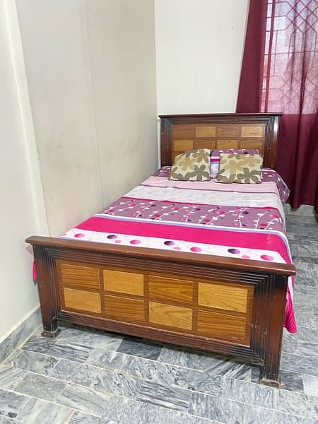 Single bed with mattress 1