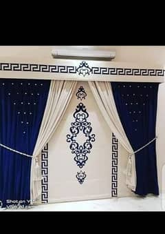 Mix And Match Curtains With Motive Lazer and Top Border
