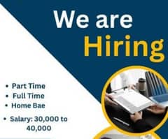 Part time, Full time, Home base online job