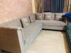 L shape sofa set