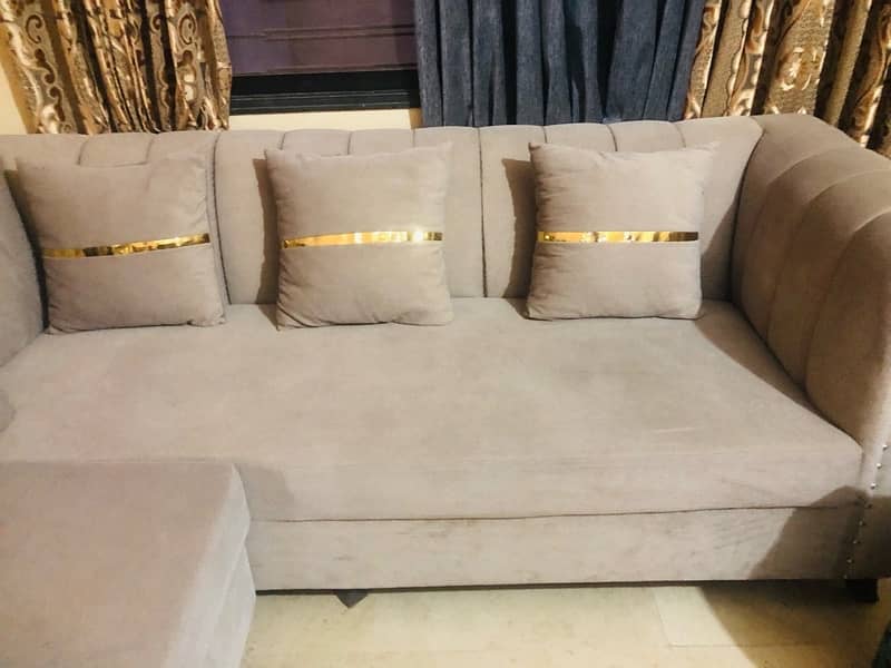 L shape sofa set 3