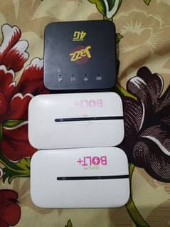 jazz super 4g and zong bolt+ devices for sale in working condition