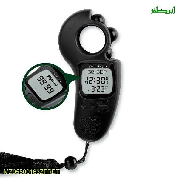 Digital Azan Watch And Tally Counter With Beads 2