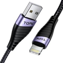 TOPK MFI USB Lightning Cable for iPhone 2.4A Fast Chargin