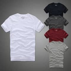 basic plain round neck T-shirts 0