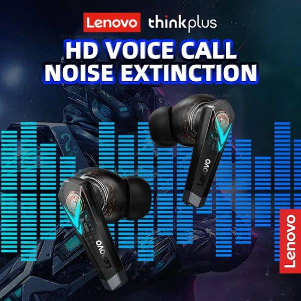 Ear Buds - Ear Phones - Ear Pods - Lenovo LP6 TwS Gaming Noise Earbuds 2
