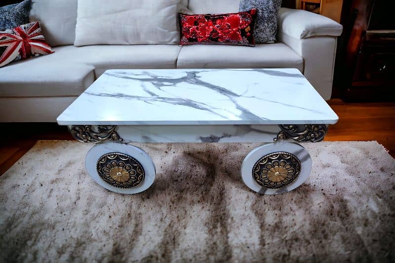 MS Center Table Coffee Table Double Step,  Stylish Table, 5