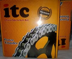 Chain Sprocket kit (Chain Gharari) Set for 70cc Bike