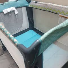 baby cot playpan by ingenuity with changing table and bassinet