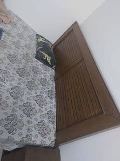 Good condition Double Bed With 8 inch Metres
