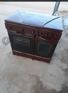 Cooking range stove oven used
