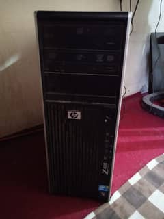 HP Z400 Workstation PC Video Editing and Gaming Machine with LED