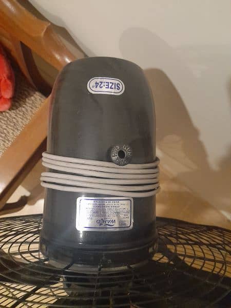 Padestal Fan 24 ",  220V AC Coper winding, New Design, Black Color 3