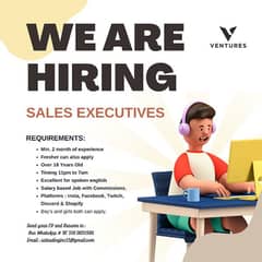 We are Hiring Sale executive part-time job for Boy and girls both 0