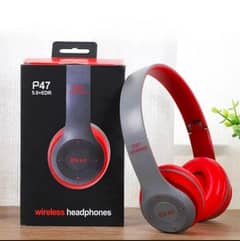 P47 Bluetooth Foldable Headset with Microphone 0