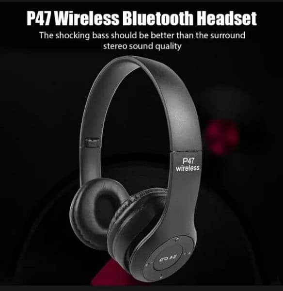 P47 Bluetooth Foldable Headset with Microphone 1