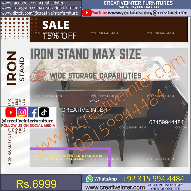iron stand istri table large home shop furniture set chair sofa almari 5