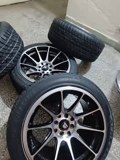 16 inch deep dish alloy rim and tyre used like new conditions