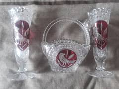 imported vintage crystal vases