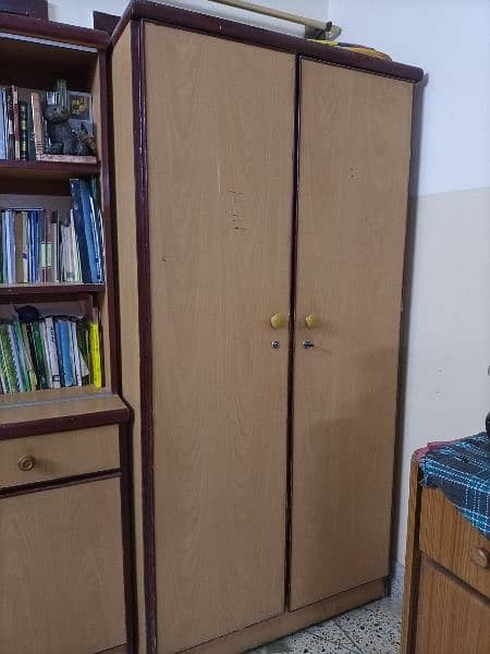 Wooden Bookshelf And Cupboard Set 2