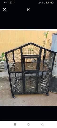 iron double portion cage/ Lohy ka pinjra