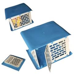 Foldable transportation cage for birds