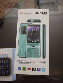 calme 4g star new condition 2/16 blue colour with box charger